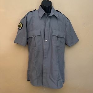 Police Shirt  17-17.5 neck AUTHENTIC Made by National Patrol